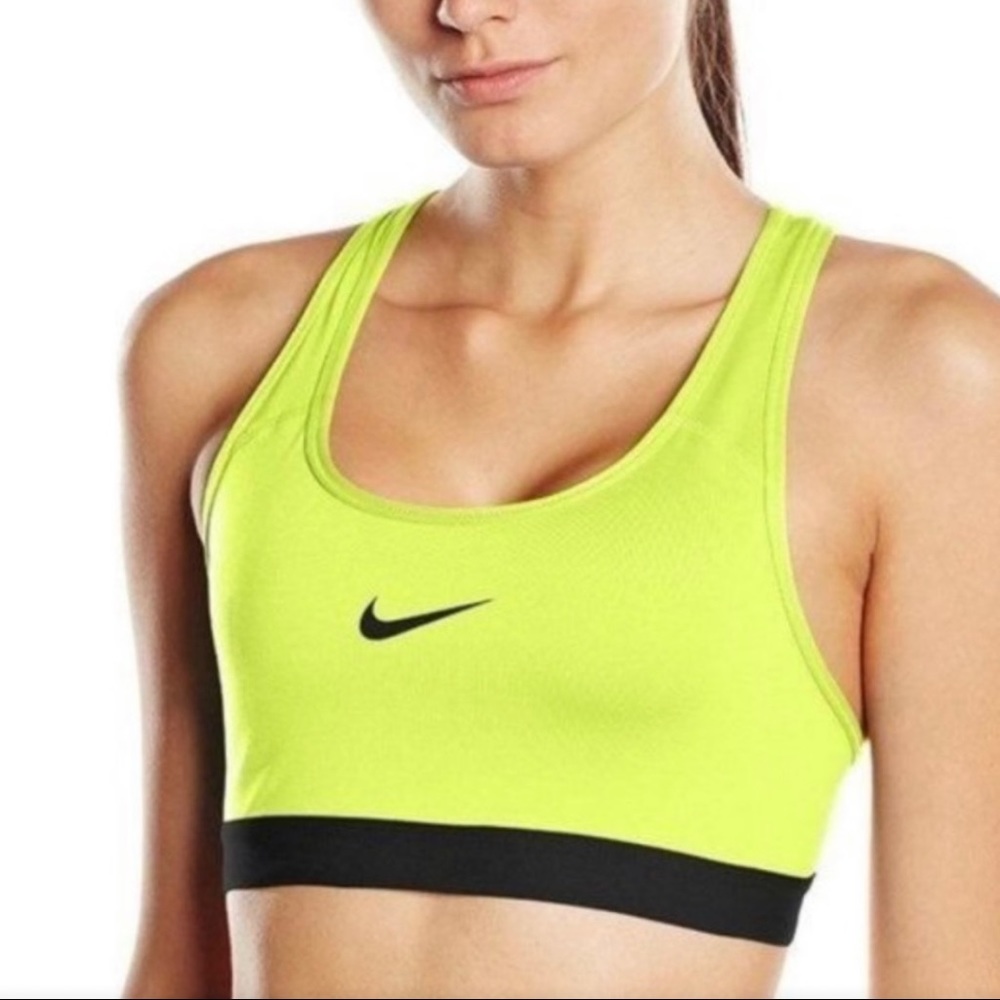 Nike Dri-Fit Sports Bra Neon Yellow